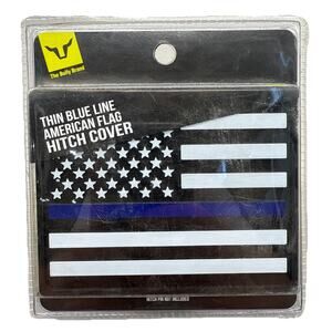 Tow Hitch Cover USA American Flag First Responder Thin Blue Line For 2" Receiver